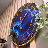 Epoxy Geode Art Wall Clock thumbnail