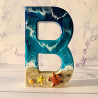 Epoxy Ocean Beach Theme Letters thumbnail