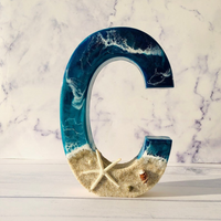 Epoxy Ocean Beach Theme Letters thumbnail