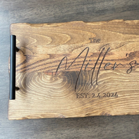 Personalized Wooden Serving Tray thumbnail
