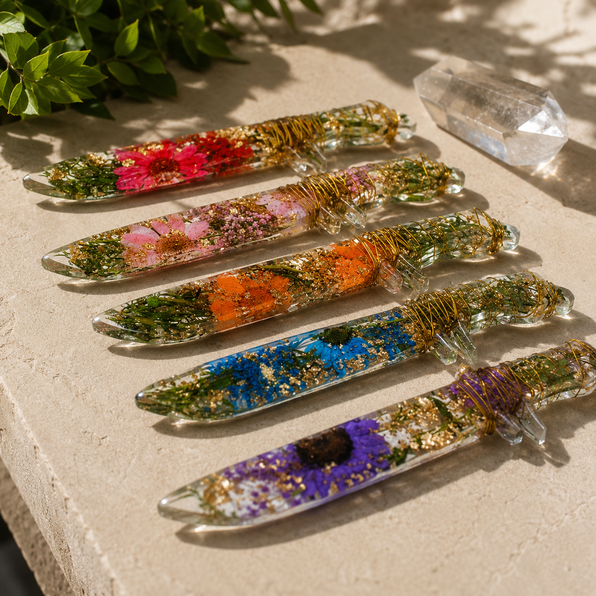 Wire-Woven Resin Fairy Dagger