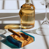 Island Paradise Wood And Epoxy Ashtray thumbnail