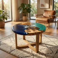 Blue & Green River Stream Epoxy Tables thumbnail