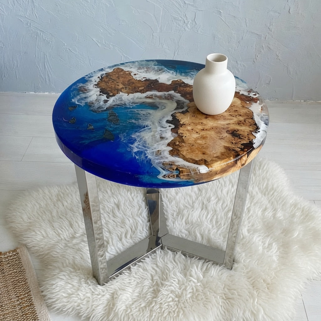 Epoxy Beach Theme Coffee Center Table