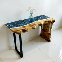 Ocean Effect Epoxy Console Table thumbnail