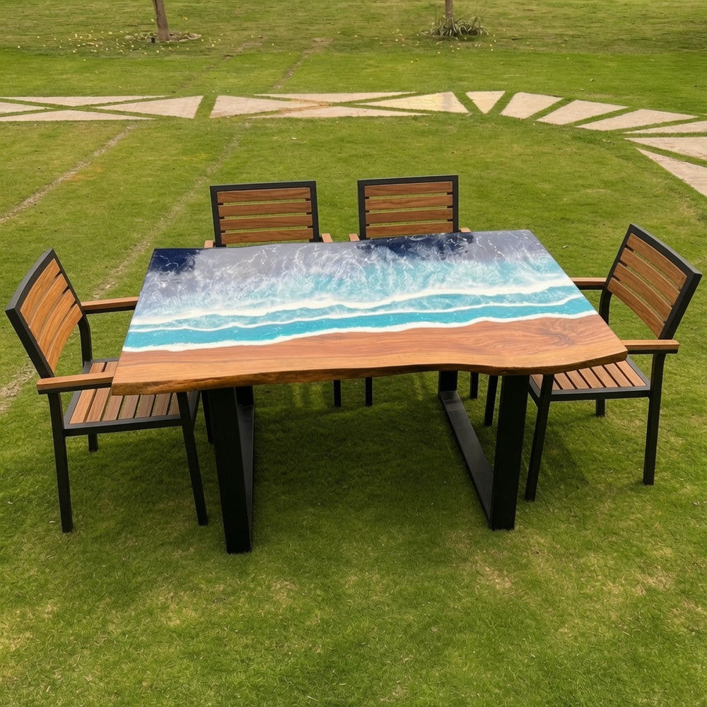 Ocean Sea Epoxy Dinning Table