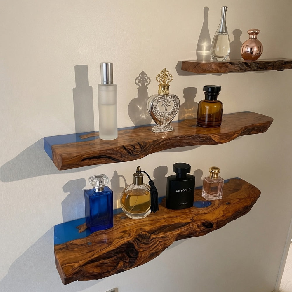 Live Edge Epoxy Shelf