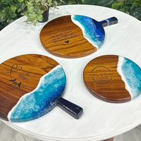 Epoxy Personalized Ocean Cutting Board thumbnail
