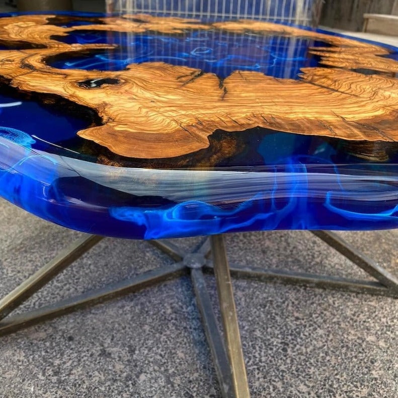 3D Wood and Epoxy Coffee Table
