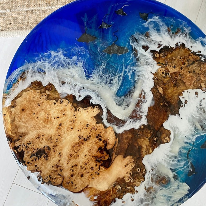 Epoxy Beach Theme Coffee Center Table