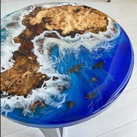 Epoxy Beach Theme Coffee Center Table thumbnail