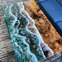 Live Edge Epoxy Ocean Table thumbnail
