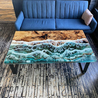 Live Edge Epoxy Ocean Table thumbnail
