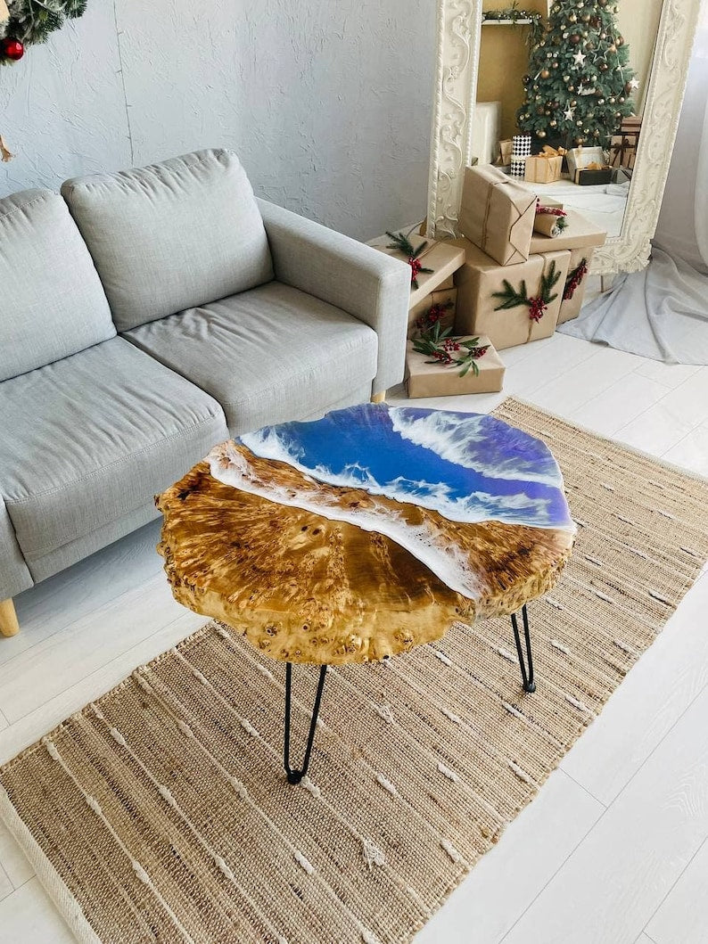 Solid Wood Epoxy Resin Tabletop