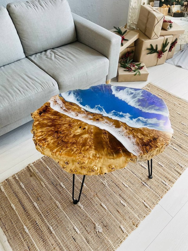 Solid Wood Epoxy Resin Tabletop