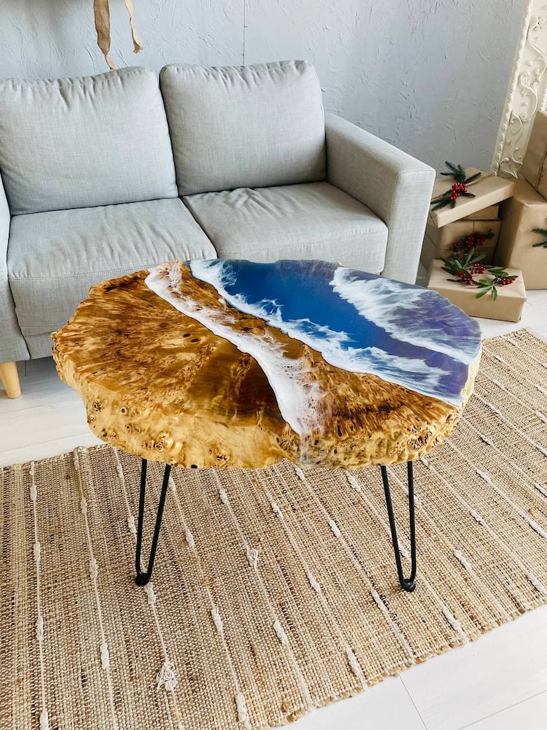 Solid Wood Epoxy Resin Tabletop
