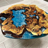 Live Edge Epoxy Wooden Coffee Table thumbnail