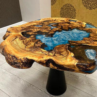 Live Edge Epoxy Wooden Coffee Table thumbnail