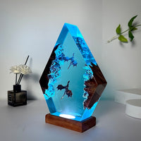 Wood and Epoxy Dragon Lamp thumbnail