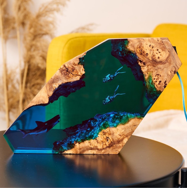 Epoxy Scuba diver Lamp