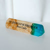Epoxy Wood Office Desk Name Plate