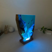 Epoxy and Wood Couple Diver Lamp thumbnail