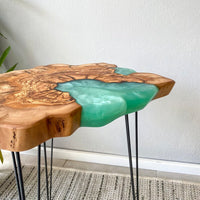 Epoxy Coffee Table made of Olive Wood thumbnail