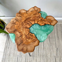 Epoxy Coffee Table made of Olive Wood thumbnail