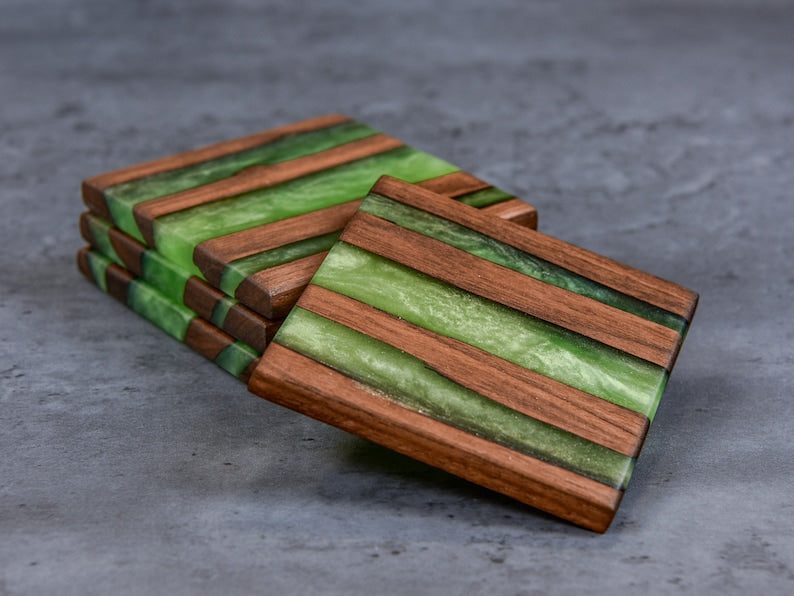 Personalized Epoxy Coasters
