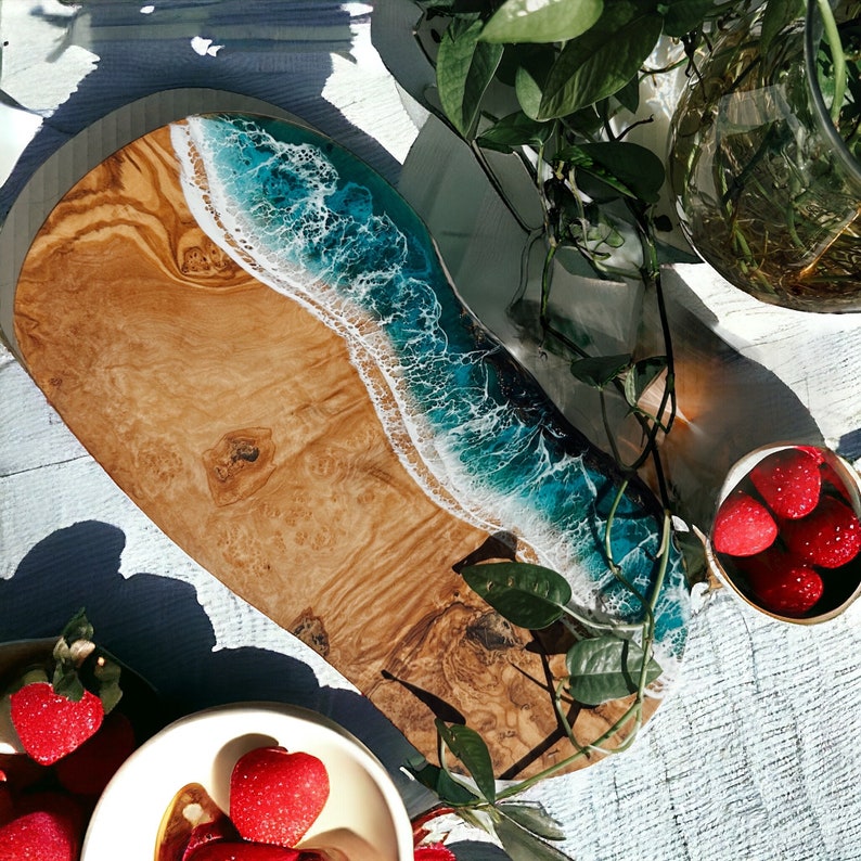 Personalized Epoxy Charcuterie Board
