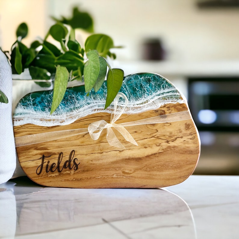 Personalized Epoxy Charcuterie Board