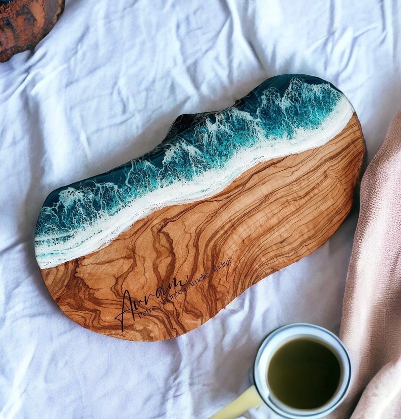 Personalized Epoxy Charcuterie Board