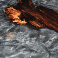 Gray Pigmented Epoxy And Wood Coffee Table thumbnail
