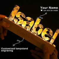 Custom Epoxy Letter Lamp thumbnail