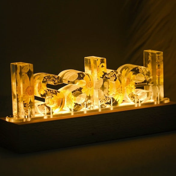 Custom Epoxy Letter Lamp