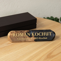 Epoxy Wood Desk Name Plate thumbnail
