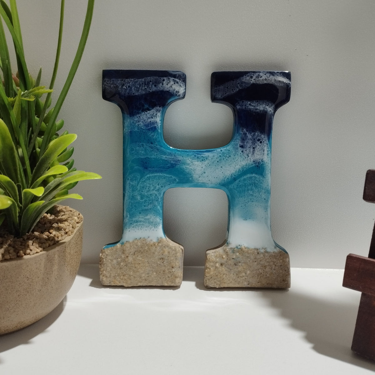 Custom Epoxy Beach Letters