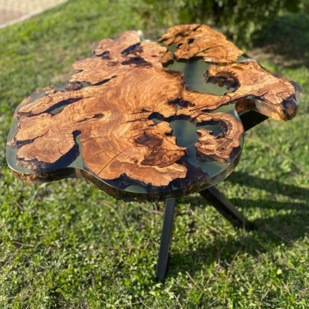 Epoxy 3D Wood Coffee Table
