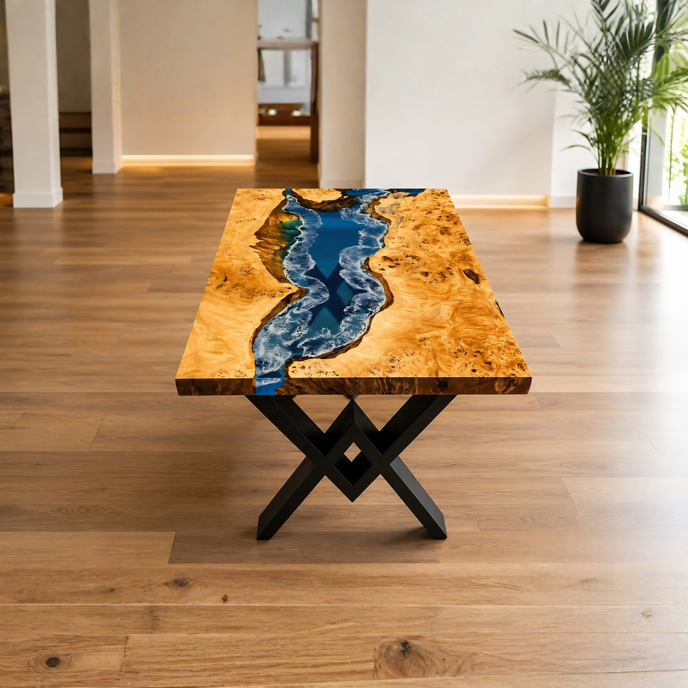 Wood and Epoxy dinning Tables