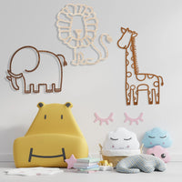 Set of 3 Safari Animals Nursery Decor thumbnail